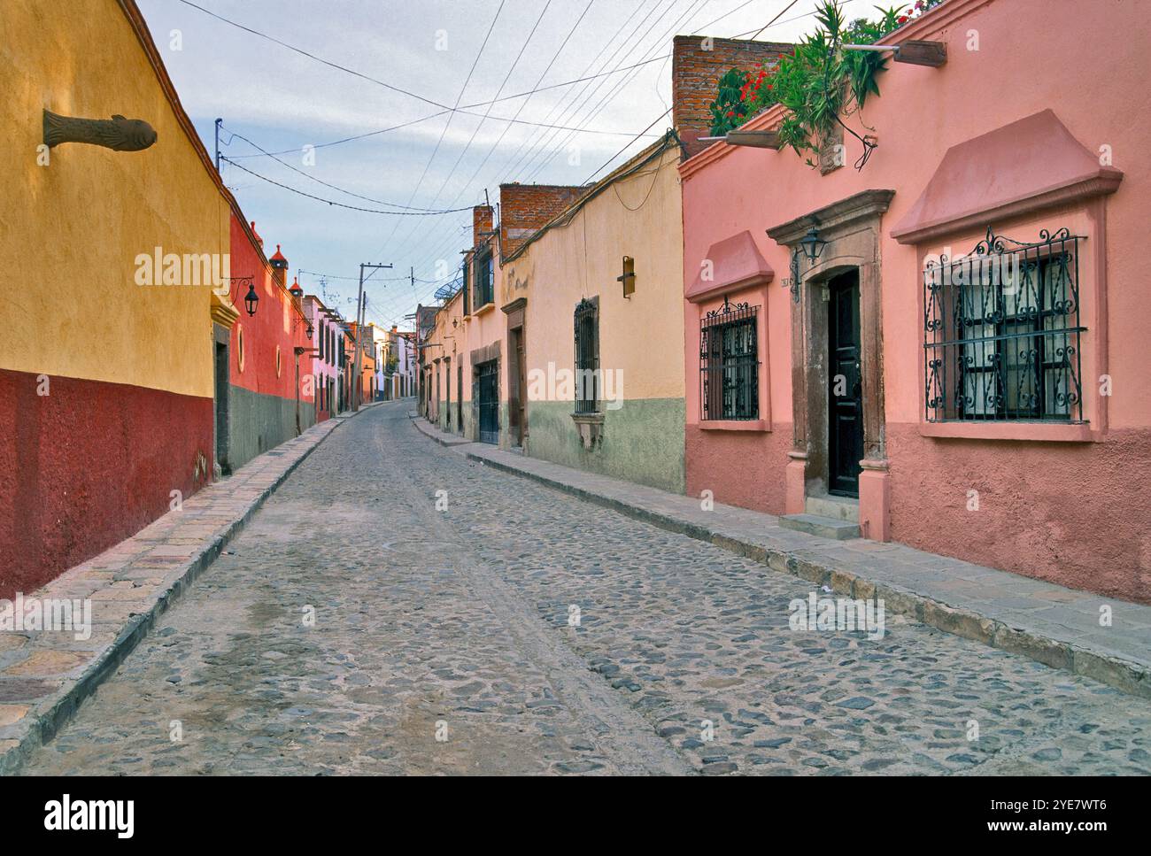 Recreo (rue), quartier Paseo del Chorro, San Miguel de Allende, Mexique Banque D'Images