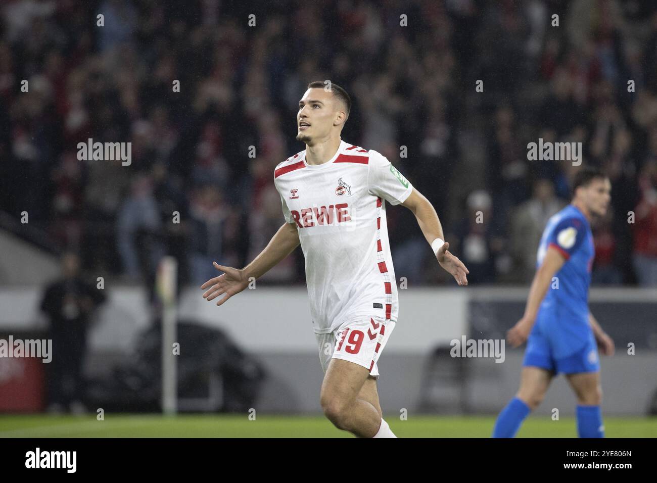 Tim Lemperle (1.FC Koeln, Sturm, #19), DFB Pokal : 1.FC Koeln, Holstein Kiel le 29/10/2024 au RheinEnergieStadion de Cologne Allemagne . (DFL/DFB REG Banque D'Images