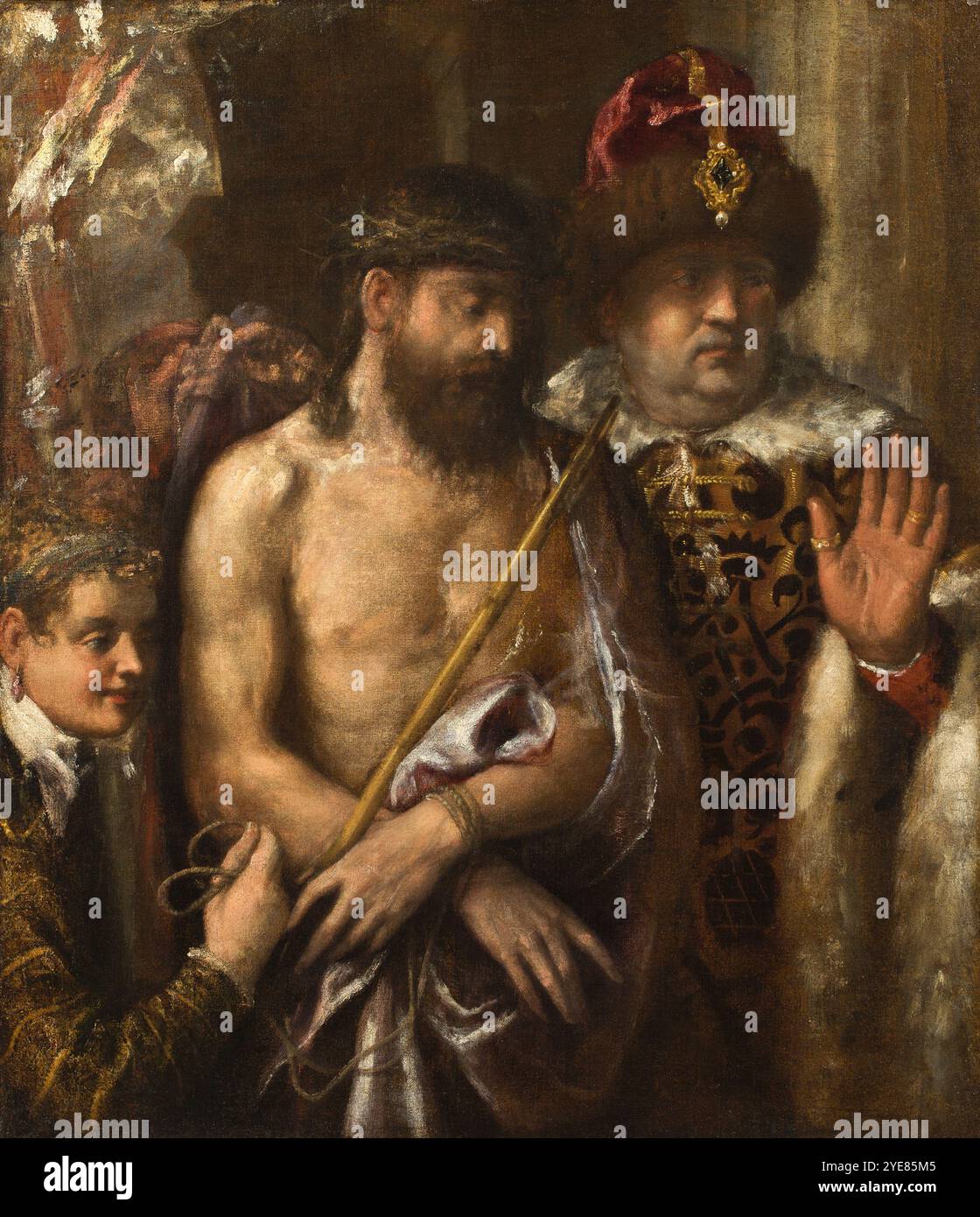 Christ montré au peuple (Ecce Homo) Titien, italien, c.1488–1576 c.1570–76 Banque D'Images