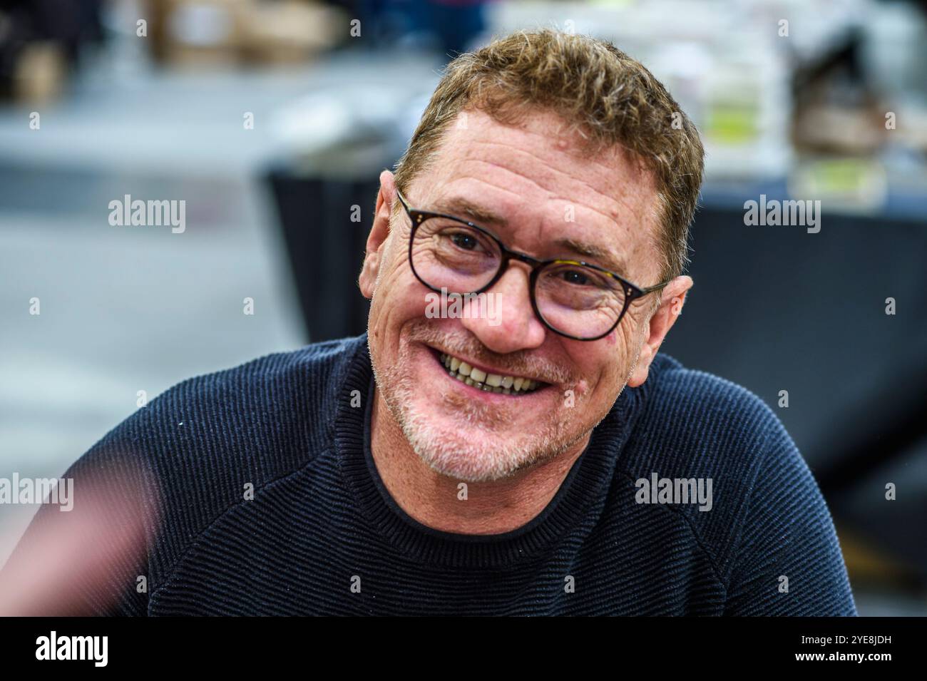 Salon Iris Noir de Bruxelles - salon spécialisé dans le roman noir et le Polar | Iris noir salon du livre et écrivains à Bruxelles Pix : Nicolas Lebel Banque D'Images