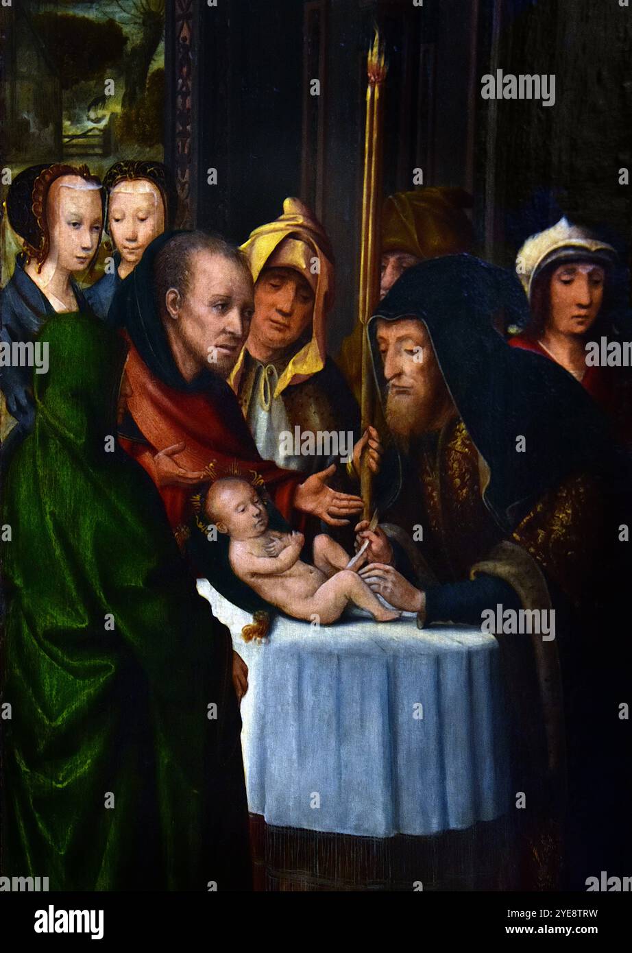 L'Adoration des Mages - L'Adoration des Rois Triptyque Anvers Belgique, 1530 Musée des Beaux-Arts de Dijon France 17ème siècle ( Nativité, se réfère à la naissance de Jésus, figure centrale de la religion du christianisme, célébrer la Nativité, pendant, Noël, ) Banque D'Images