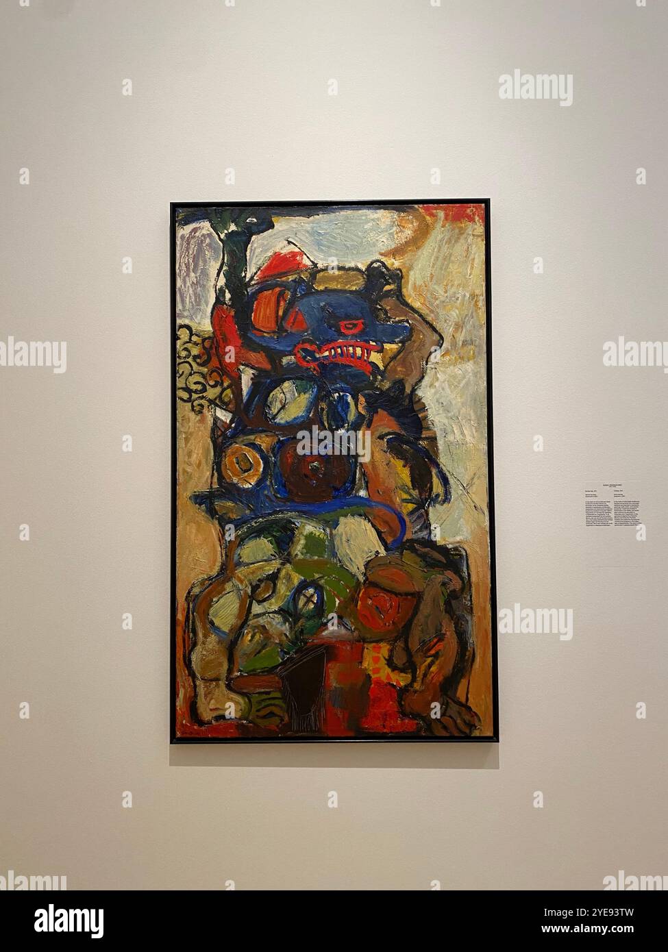 Soeki Irodikromo 1971 huile sur toile - Image de stock capturée avec un smartphone