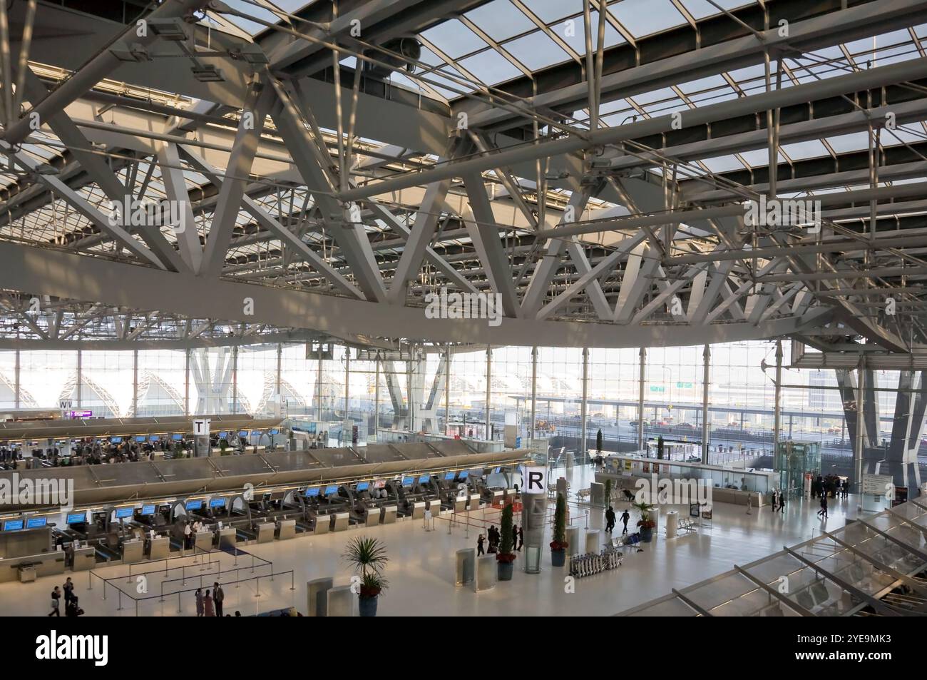 Terminal principal de l'aéroport de Suvarnabhumi à Bangkok ; Bangkok, Thaïlande Banque D'Images