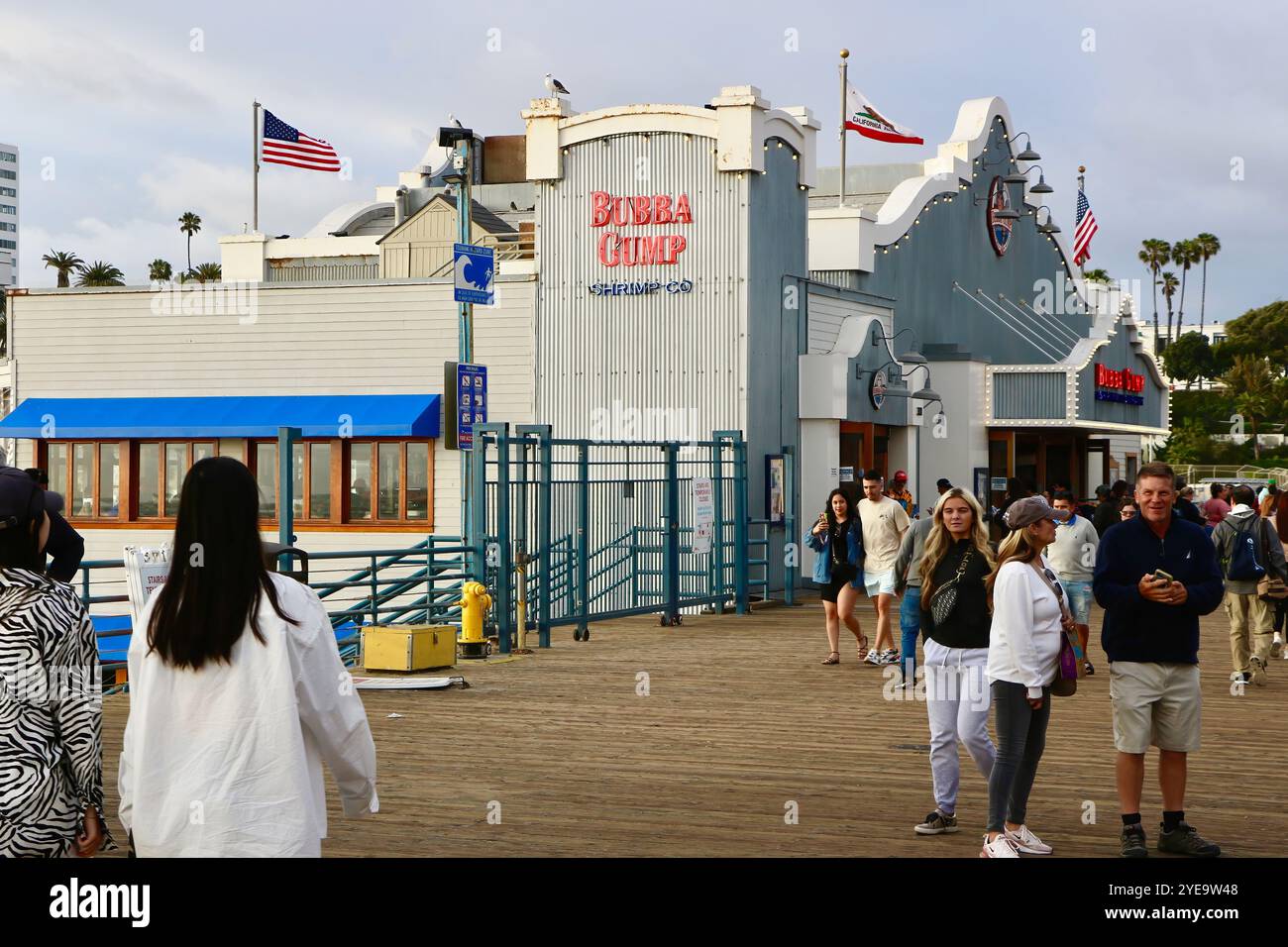 Bubba Gump Shrimp Company chaîne américaine de restaurants de fruits de mer sur Santa Monica Pier Californie États-Unis Banque D'Images