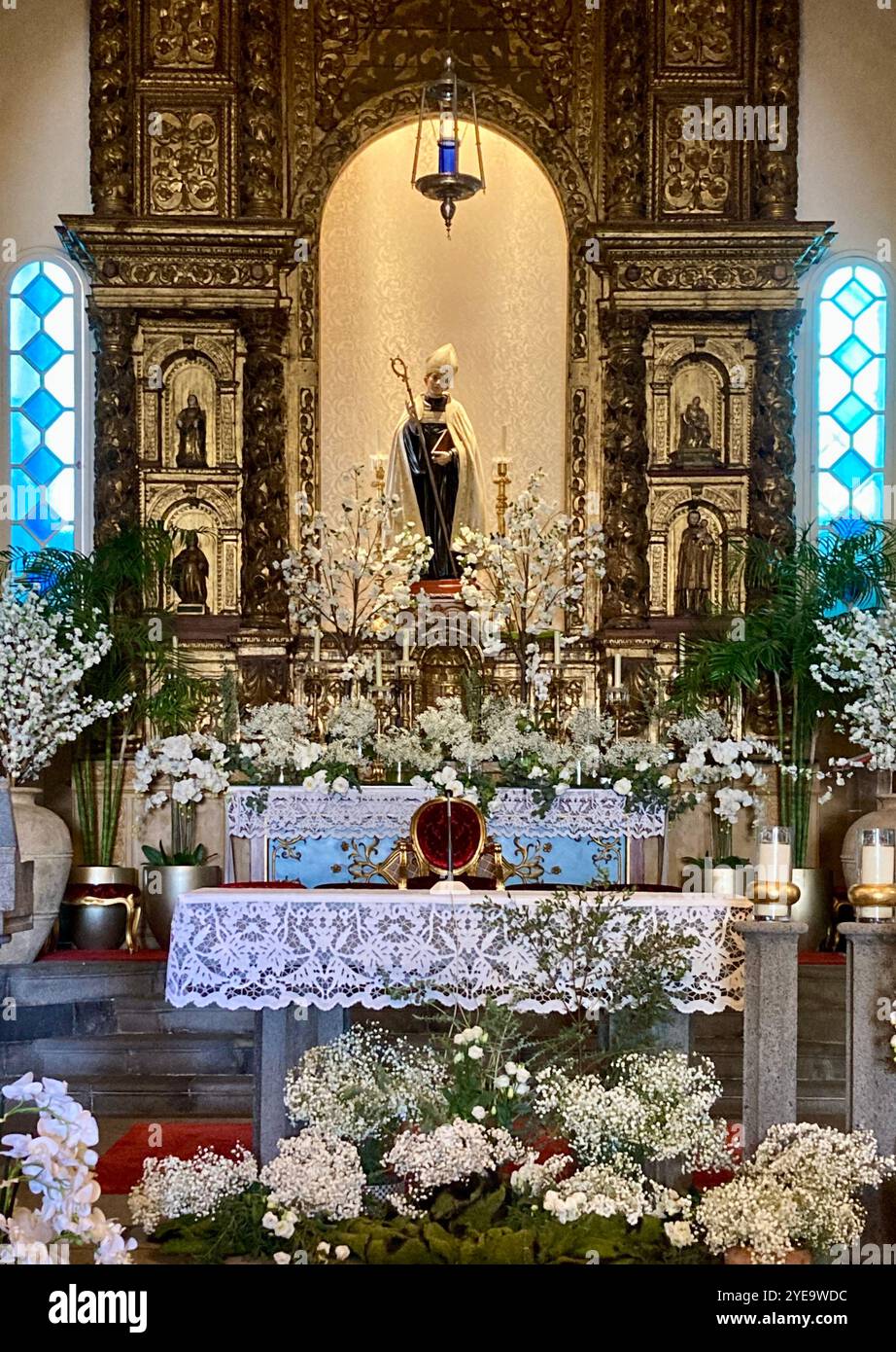 Église de São Bento, Ribeira Brava, Madère - Image de stock capturée avec un smartphone