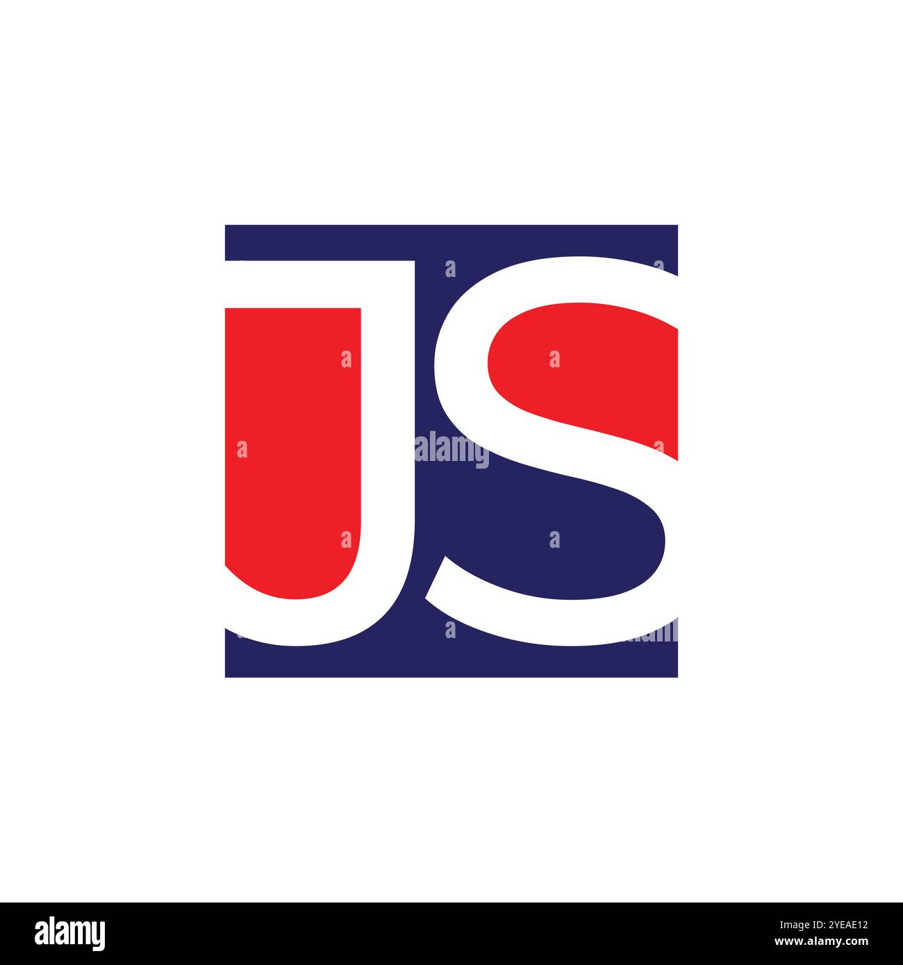 Design de logo créatif J S monogramme Illustration de Vecteur