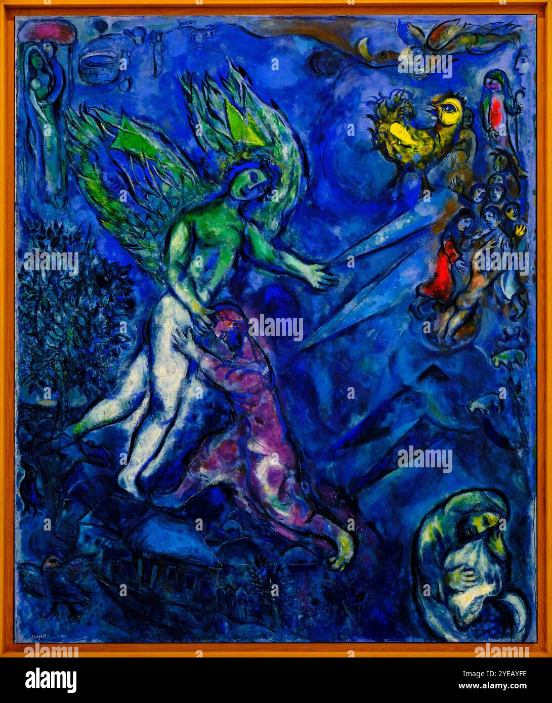 France, Alpes-Maritimes, Nice, Musée national Marc Chagall, le message biblique, la lutte de Jacob et de l'Ange, 1960-1966 Banque D'Images