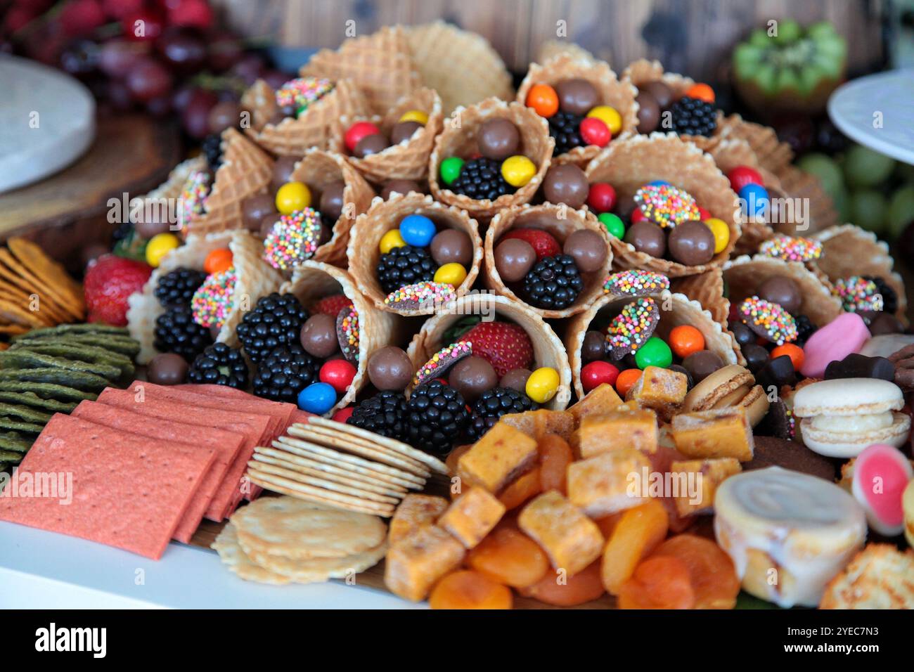 Grande table de fête de pâturage Banque D'Images