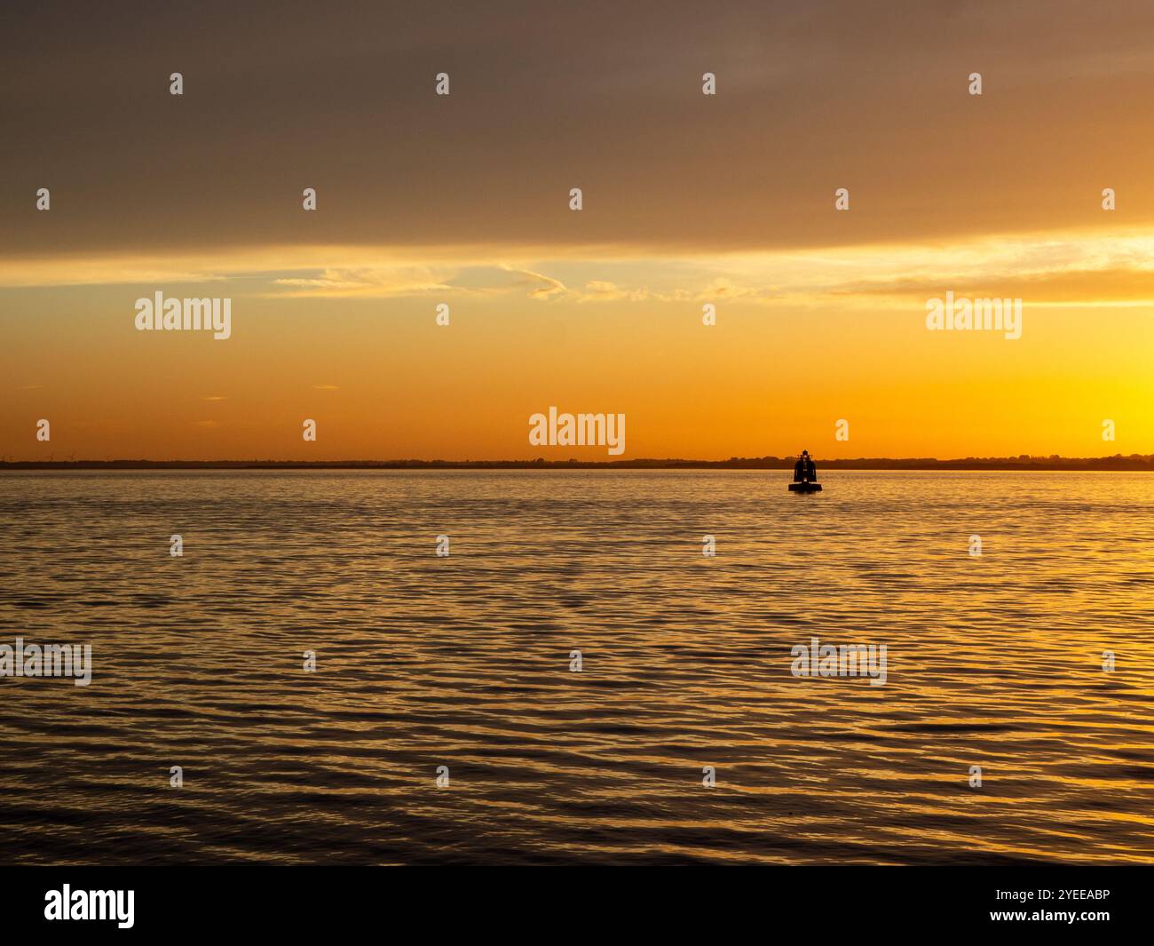 Harwich Haven au coucher du soleil Banque D'Images