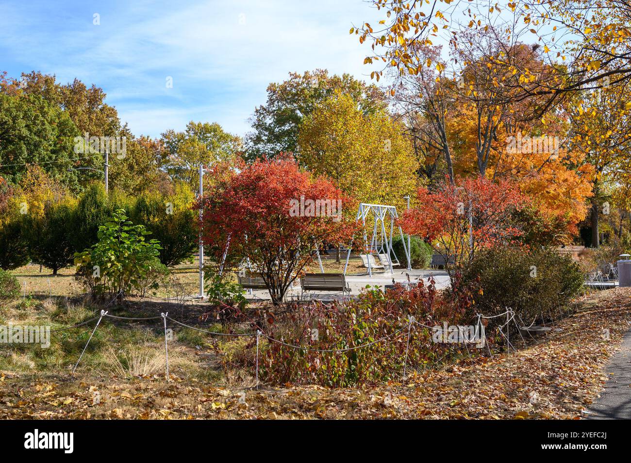 Philadelphia Fairmont Park à l'automne 2024 Banque D'Images
