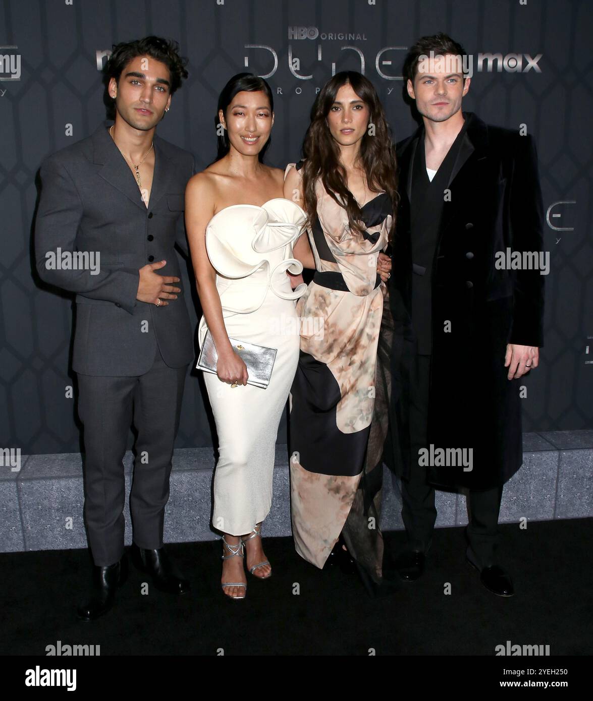 New York, États-Unis. 30 octobre 2024. Josh Heuston, Jihae, Sarah-Sofie Boussnina et Chris Mason assistent à la première mondiale de « Dune : Prophecy » de HBO au Jazz at Lincoln Center le 30 octobre 2024 à New York City, NY © Steven Bergman/AFF-USA. Crédit COM : AFF/Alamy Live News Banque D'Images