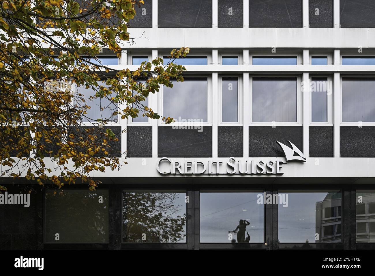 Lettrage Credit Suisse Banque D'Images