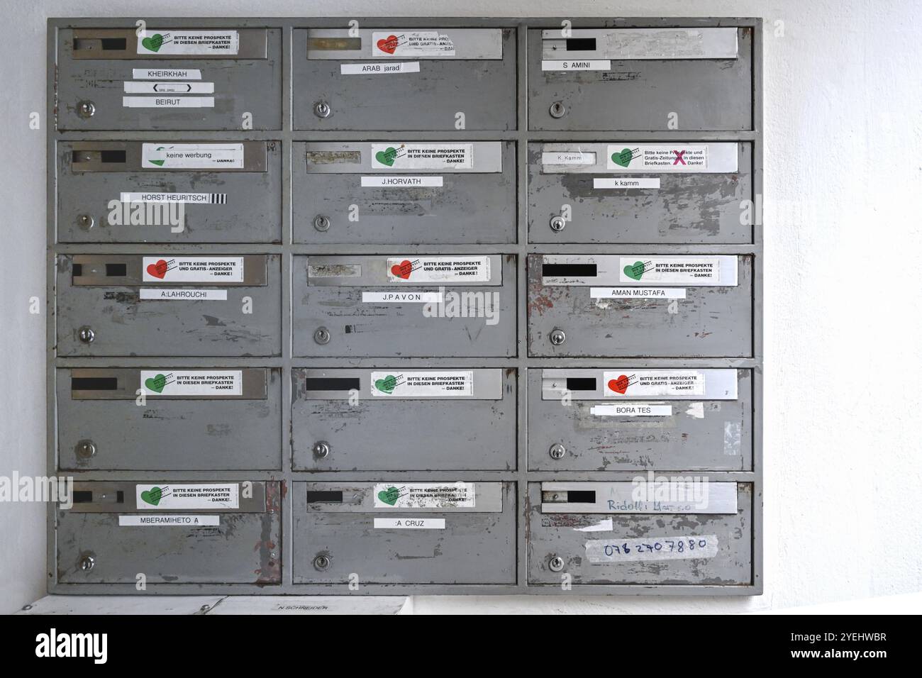 Boîtes aux lettres Banque D'Images