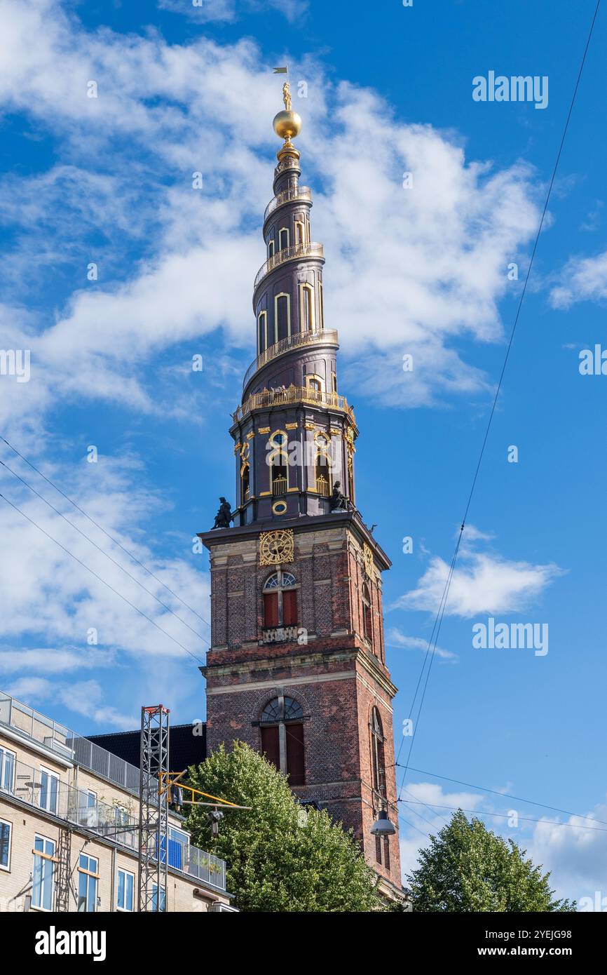 Église de notre Sauveur (en danois : VOR Frelsers Kirke), Copenhague, Danemark Banque D'Images
