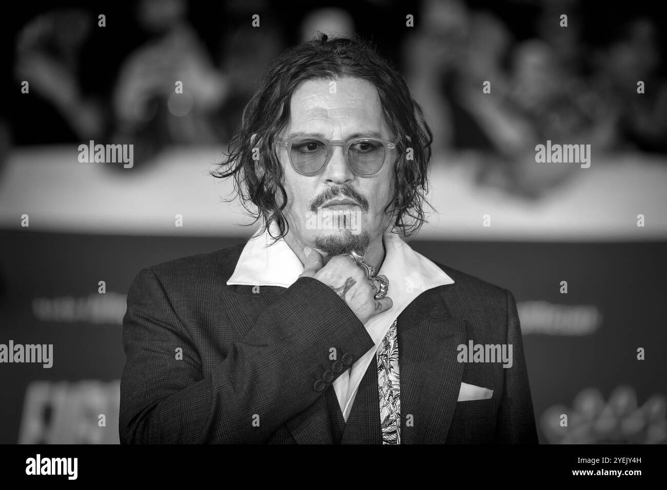 DATE RECORD NON INDIQUÉE tapis rouge - Festival du film de Rome 2024 Rome, Italie - octobre 26 : L'acteur américain Johnny Depp assiste au tapis rouge lors du 19ème Festival du film de Rome à l'Auditorium Parco Della Musica. Rome RM Italie Copyright : xPhotoxbyxGennaroxLeonardix Banque D'Images