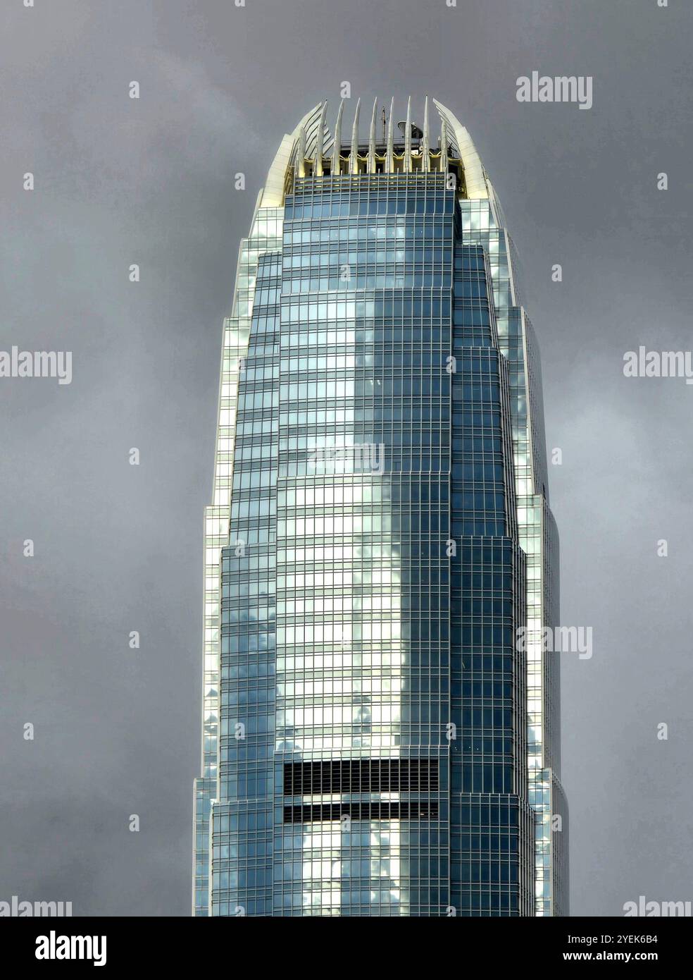 L'emblématique tour IFC à Hong Kong. Banque D'Images