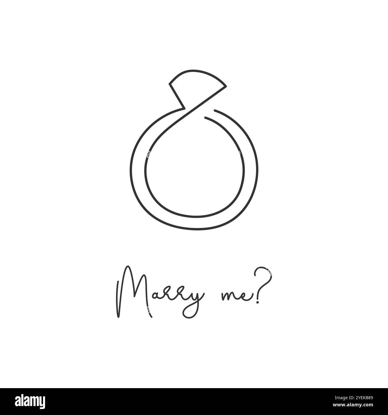 Bague de mariage, proposer. Dessin au trait continu. Illustration vectorielle dessinée à la main. Illustration de Vecteur Bague de mariage, proposer. Dessin au trait continu. Illustration vectorielle dessinée à la main. Illustration de Vecteur