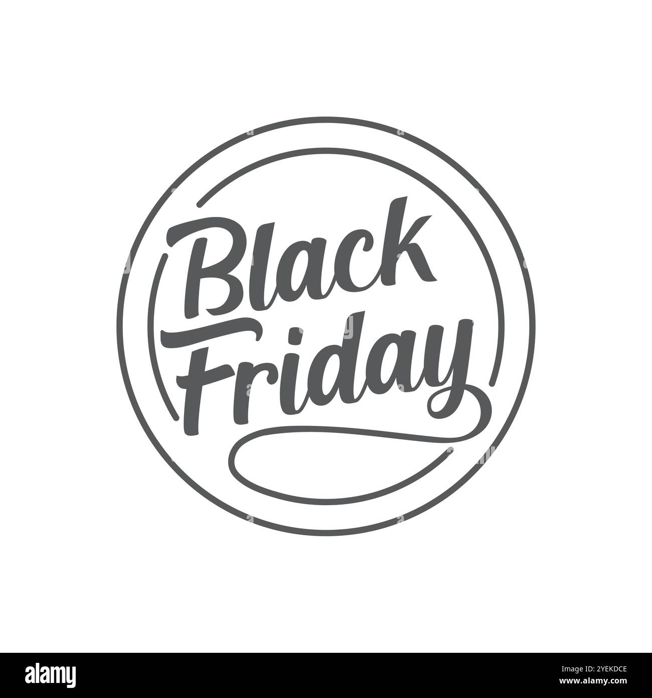 Bannière typographique pour Black Friday. Symbole de texte rouge et blanc minimaliste moderne du Black Friday avec offre de réduction. Modèle de conception pour Black Friday sal Illustration de Vecteur