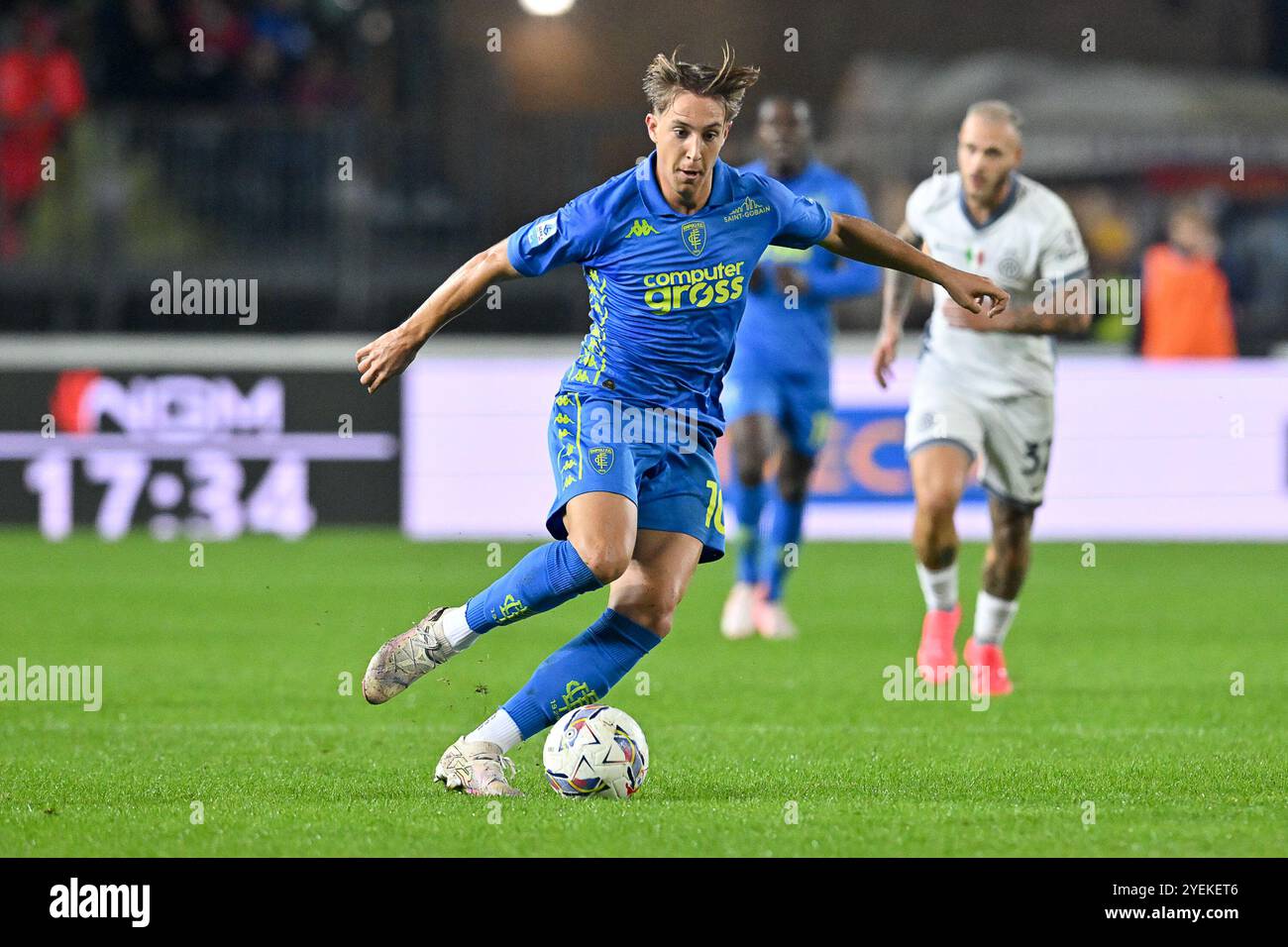 30 octobre 2024, Carlo Castellani Stadium, Empoli, Italie ; Serie A EniLive Football ; Empoli versus Internazionale Milan ; Jacopo Fazzini de Empoli FC Banque D'Images