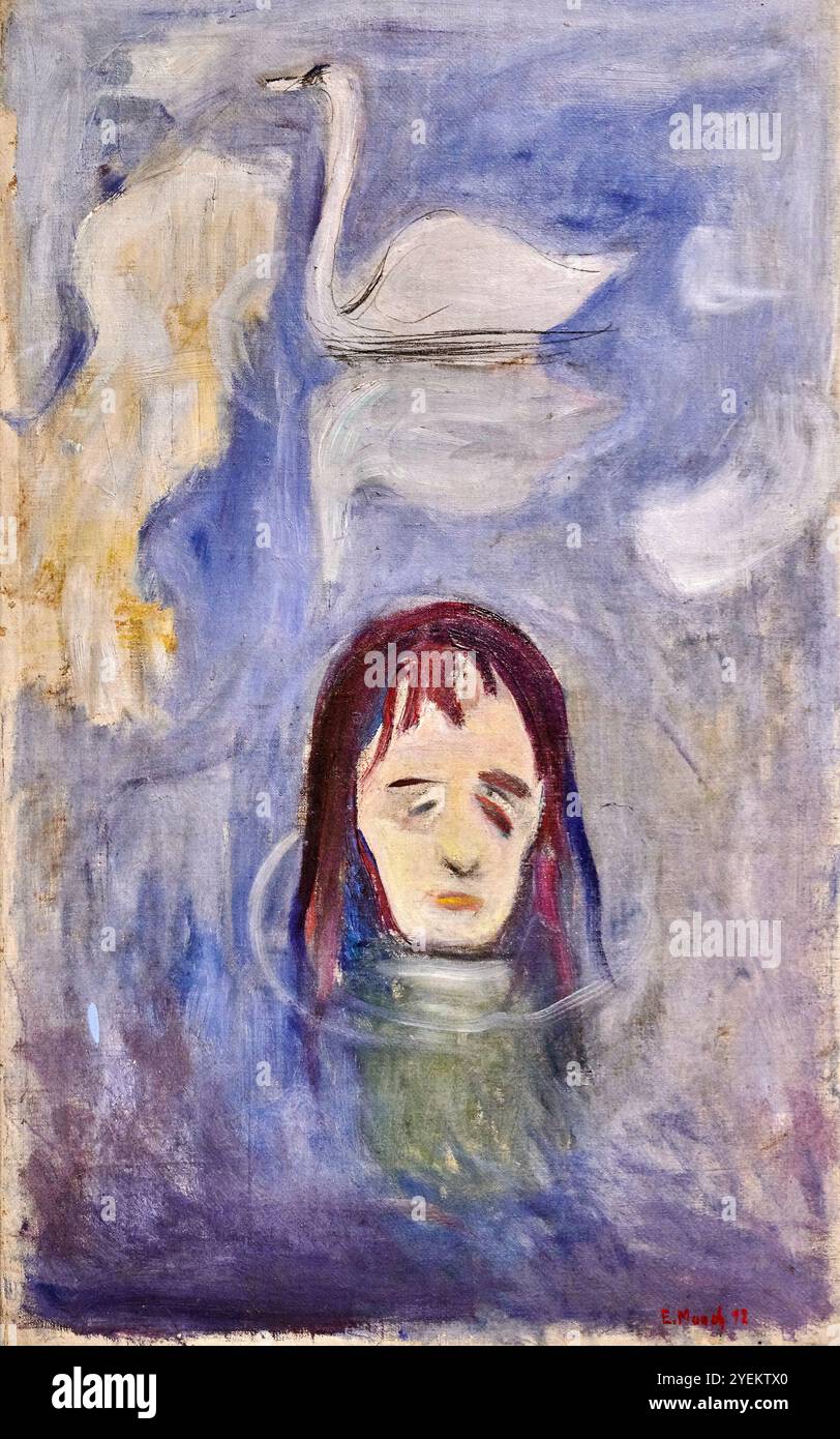 Visione ( Vision ) - olio. su tela - Edward Munch - 1892 - Oslo, Museo Munch Banque D'Images