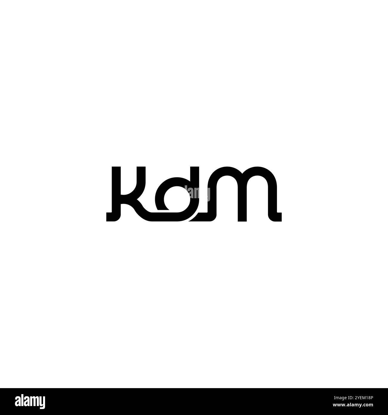 Logo K d M monogramme Illustration de Vecteur