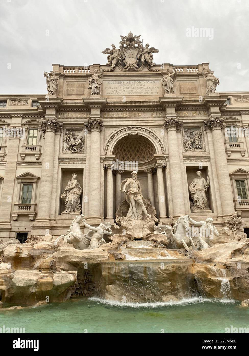 Fontaine de Trevi - Fontana di Trevi Rome - Image de stock capturée avec un smartphone