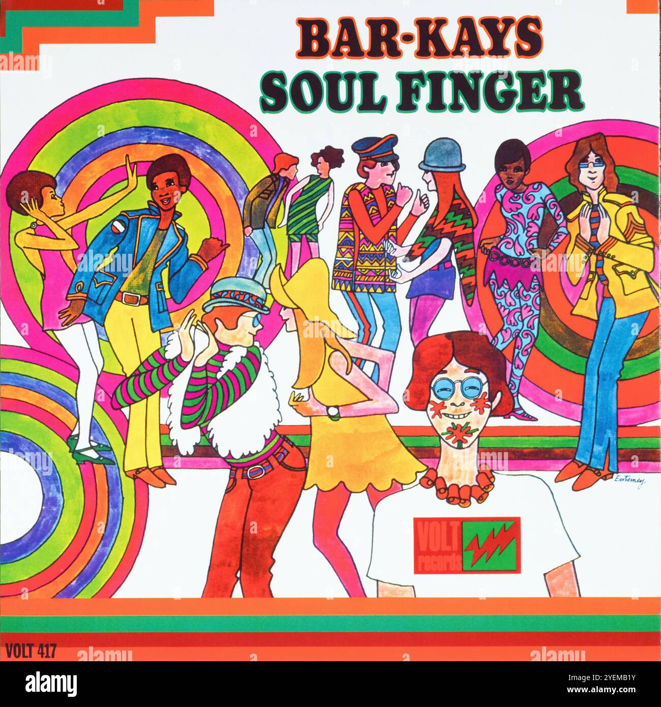 Bar-Kays – Soul Finger 1967 - housse en vinyle originale Banque D'Images