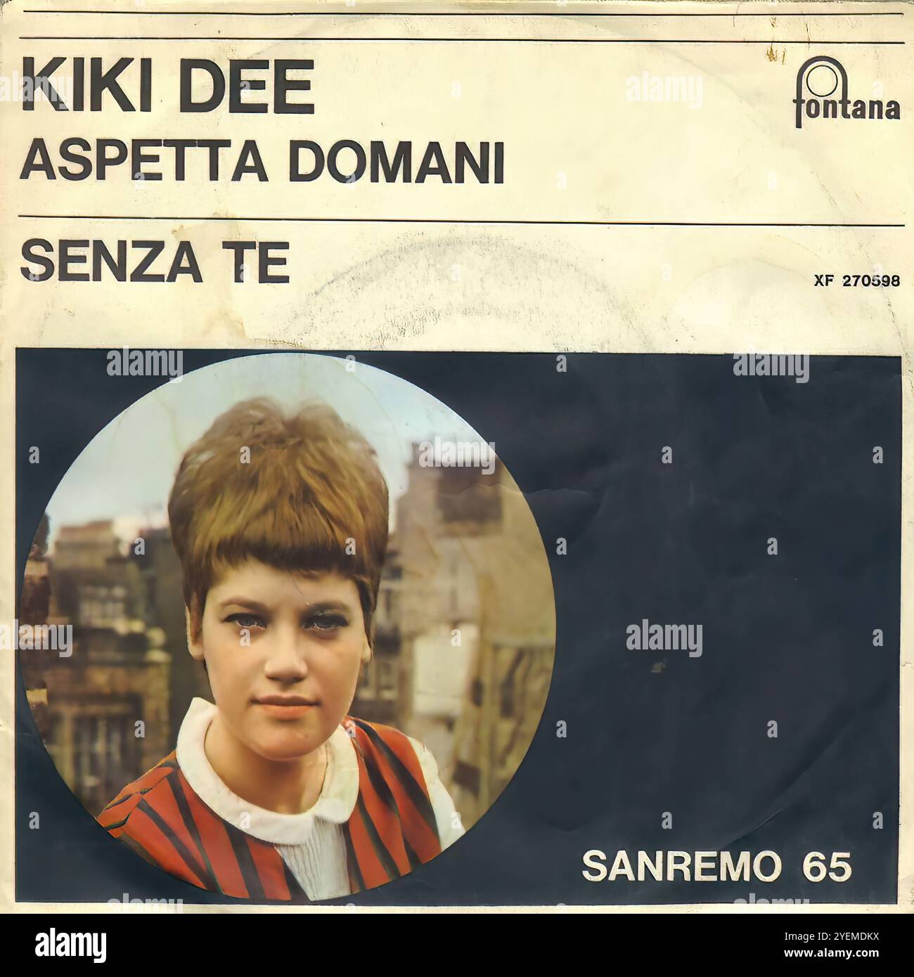 Kiki Dee - Aspetta Domani - couverture originale en vinyle italien Banque D'Images