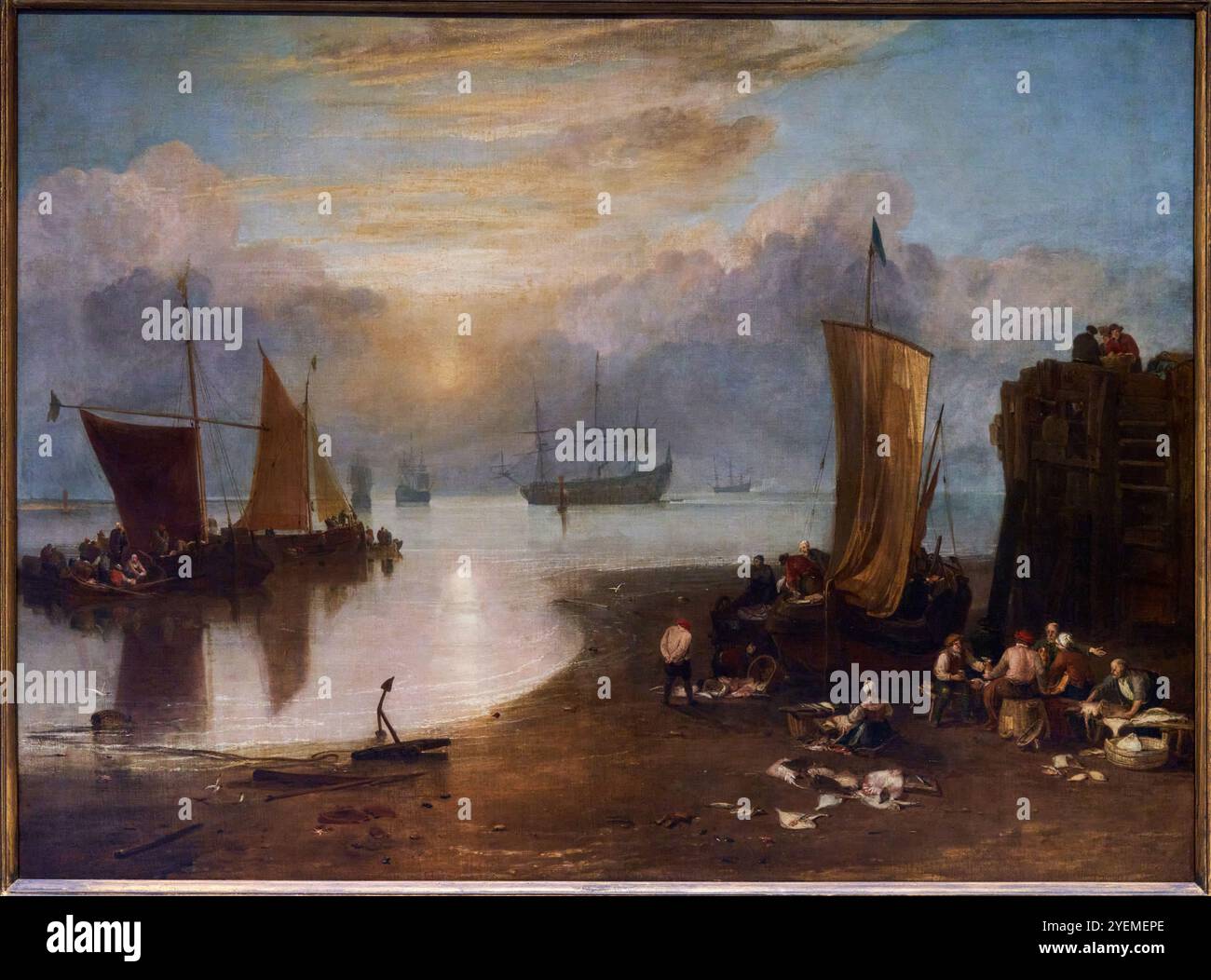 Sun Rising through Vapor, Before 1807, Joseph Mallord William Turner (1775-1851), The National Gallery, Londres, Royaume-Uni Banque D'Images