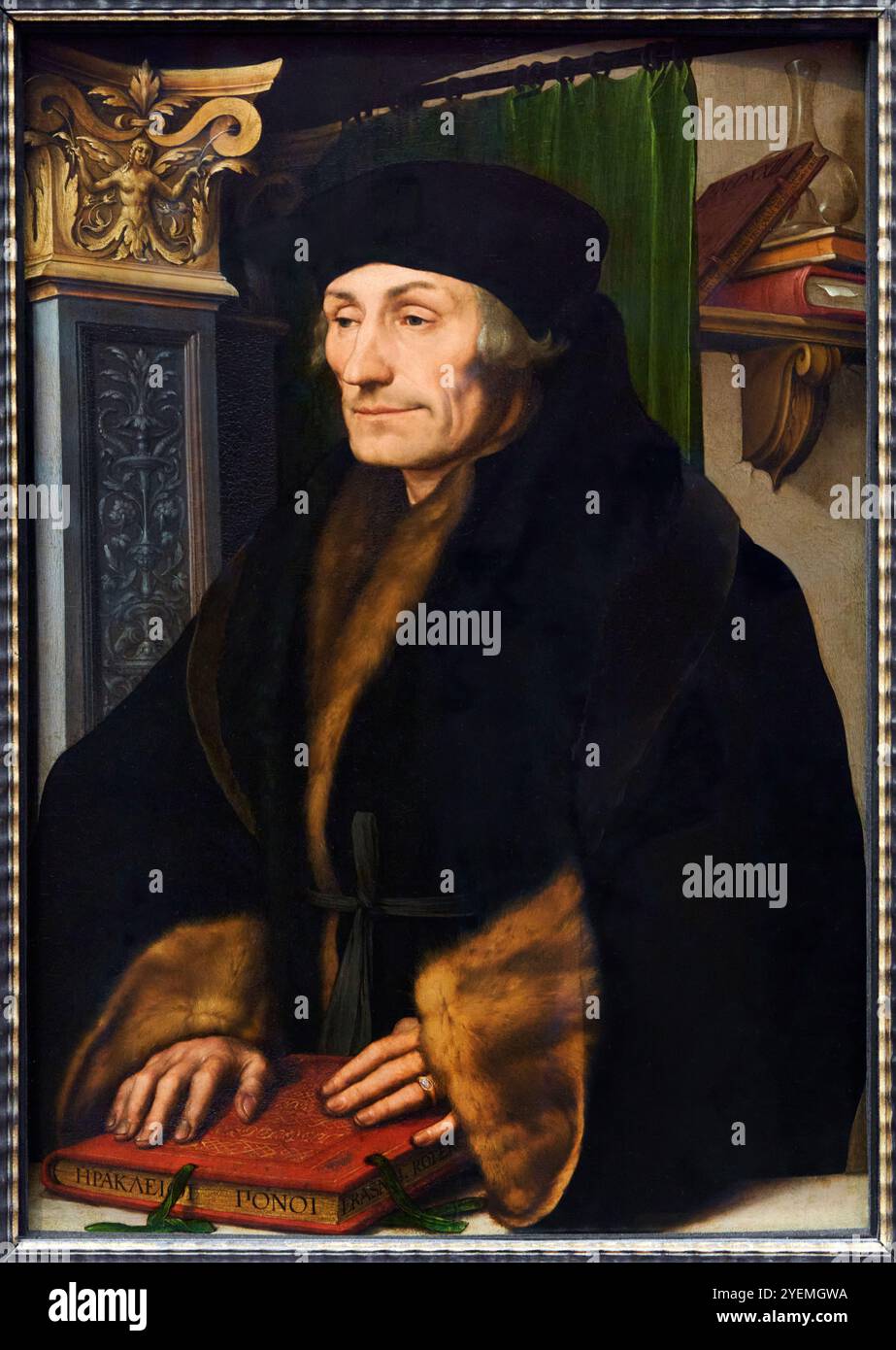 Erasmus, 1523, Hans Holbein le jeune (1497/8-1543), The National Gallery, Londres, Royaume-Uni Banque D'Images