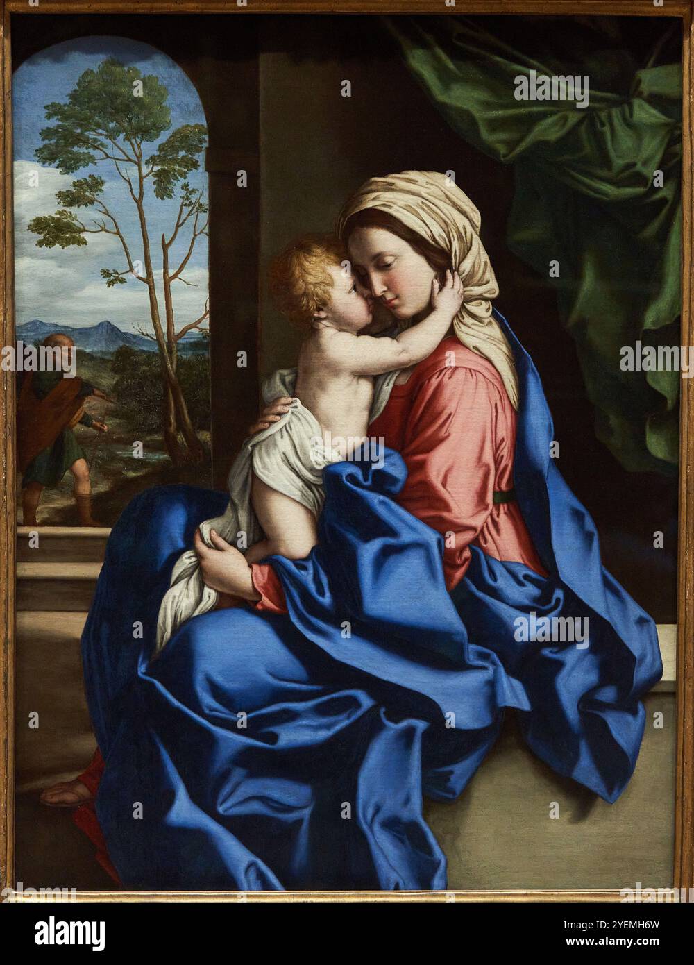 The Virgin and Child Emberning, 1660-1685, Sassoferrato (1609-1685), The National Gallery, Londres, ROYAUME-UNI Banque D'Images