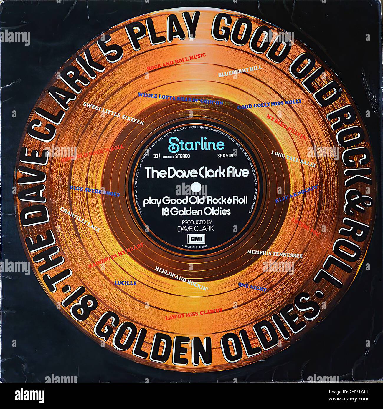 The Dave Clark Five - Play Good Old Rock & Roll - couverture en vinyle originale Banque D'Images