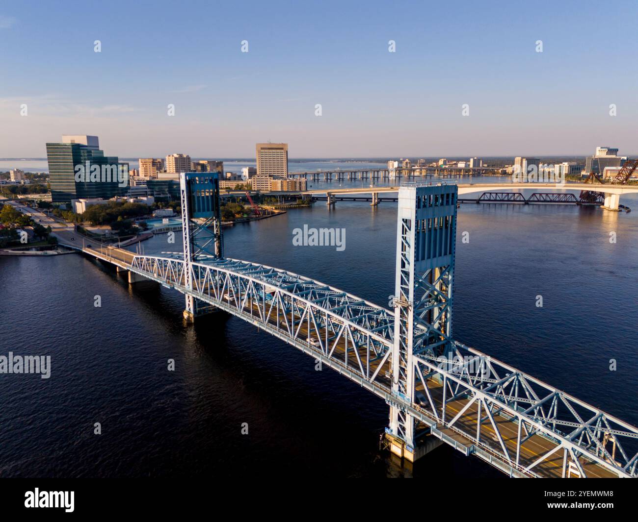 Photo aérienne John T Alsop Jr Bridge Banque D'Images