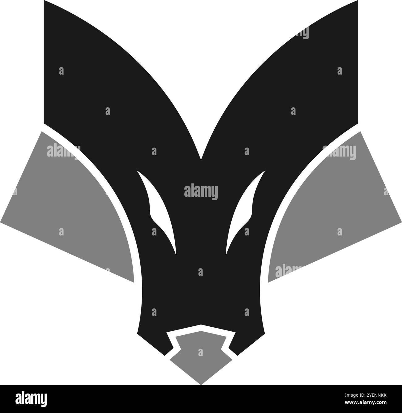 Modèle de conception de logo Wolf Icon Illustration de Vecteur