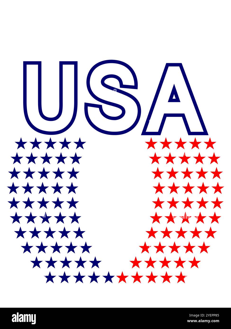 Symboles de drapeau américain signe de symbole patriotique sur fond blanc conception vectorielle Illustration de Vecteur