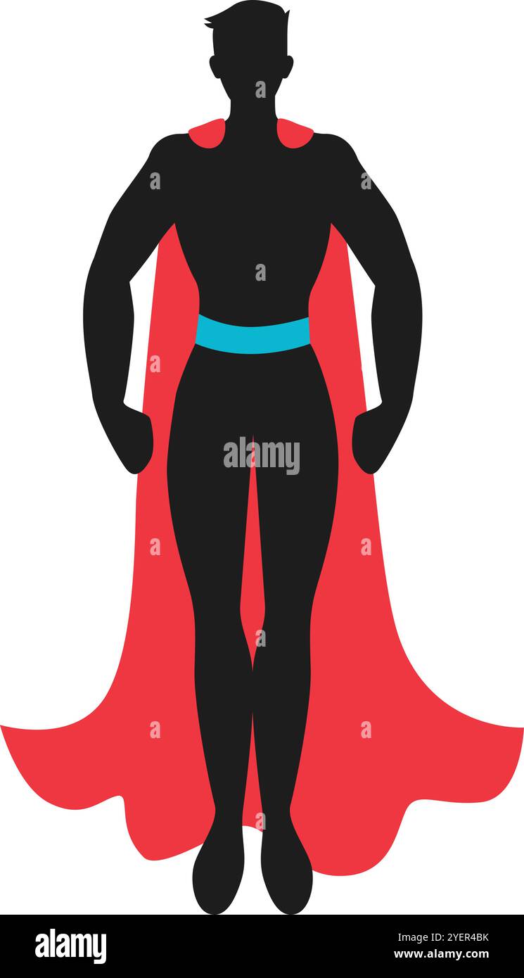 Image vectorielle de papa super-héros emblématique pour illustrations et graphiques Illustration de Vecteur