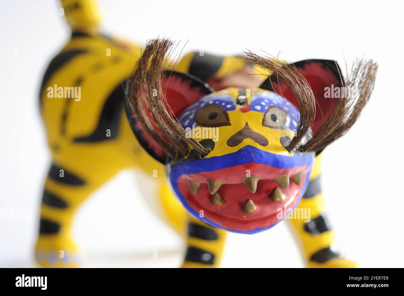 Tigre papier mâché d'art populaire Banque D'Images