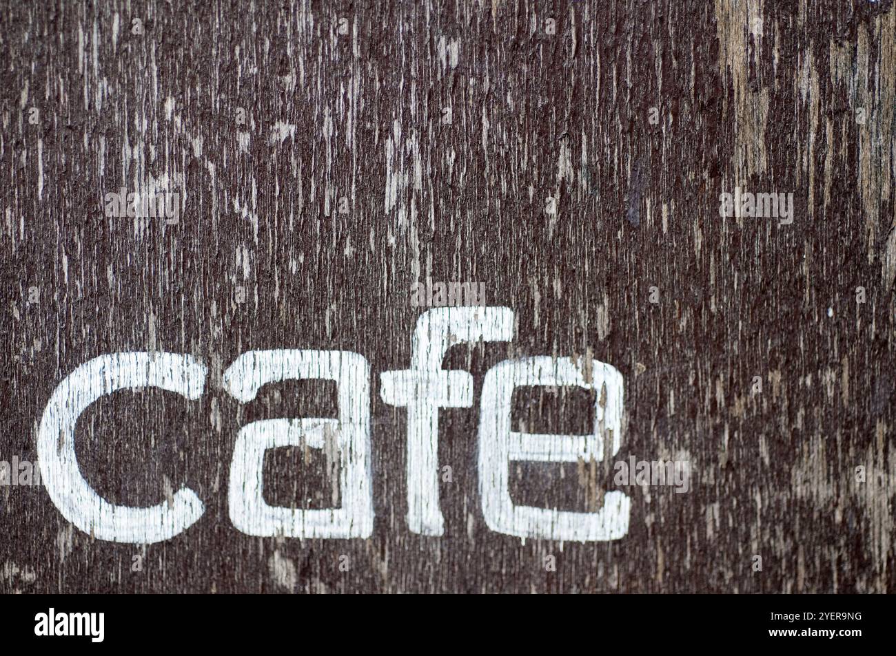 Lettrage du café Banque D'Images