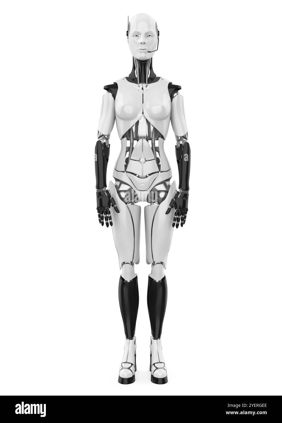 Robot humain isolé Banque D'Images