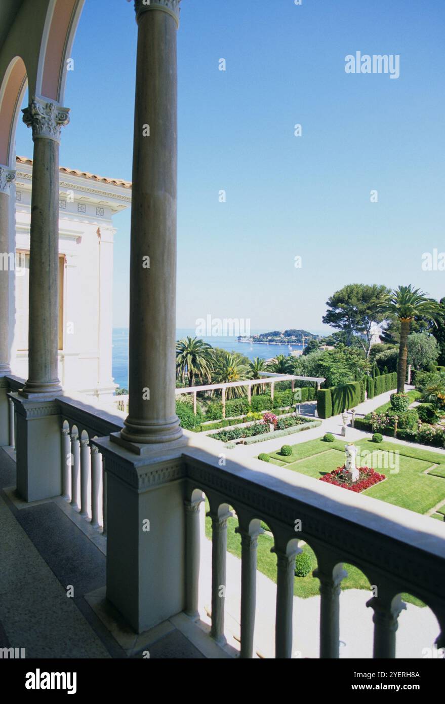 Terrasse et cour de Rothschild House Banque D'Images