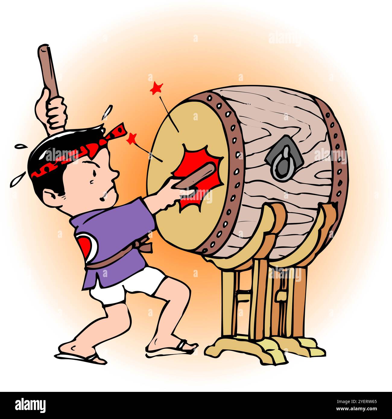 Grand tambour Banque D'Images