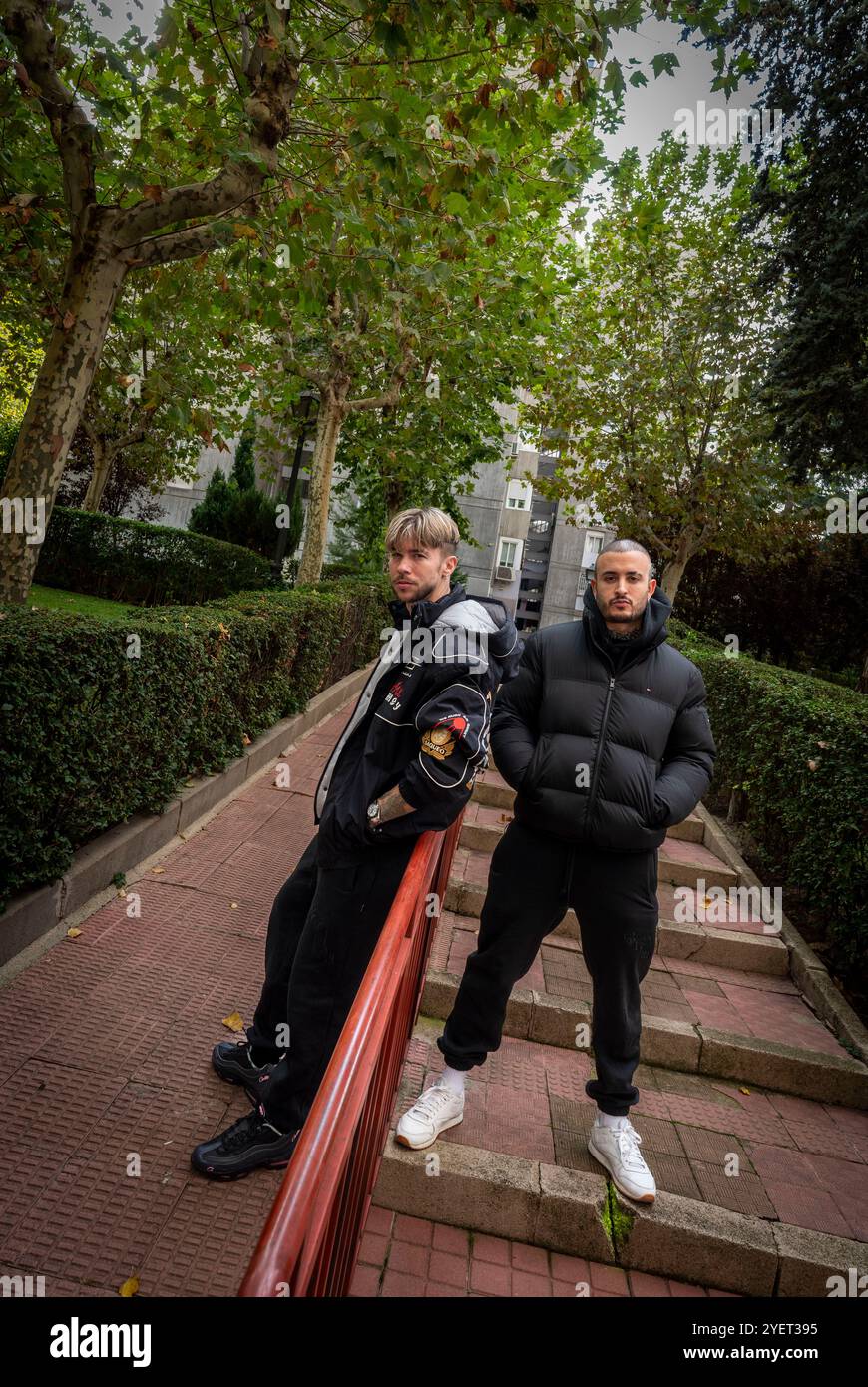 Madrid, 22/10/2024. Reportage avec les musiciens Natos et Waor qui annoncent leur prochain concert au stade Metropolitano. Photo : Ignacio Gil. ARCHDC. Crédit : album / Archivo ABC / Ignacio Gil Banque D'Images