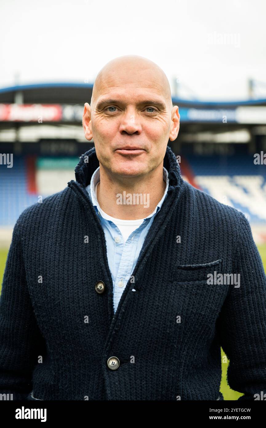 Portrait de Jurgen Streppel en tant qu'entraîneur du 1e Team van Willem II Foodball and Soccer Club. Tilburg, pays-Bas. MR=OUI Banque D'Images