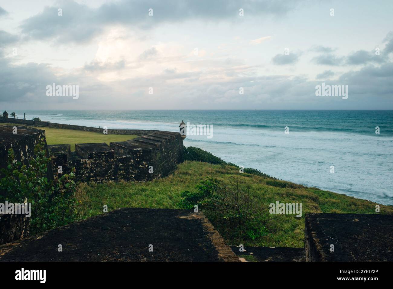 Site historique national Bastion de las palmas de San Jose à San Juan, Porto Rico - 2 mai 2024. Photo de haute qualité Banque D'Images