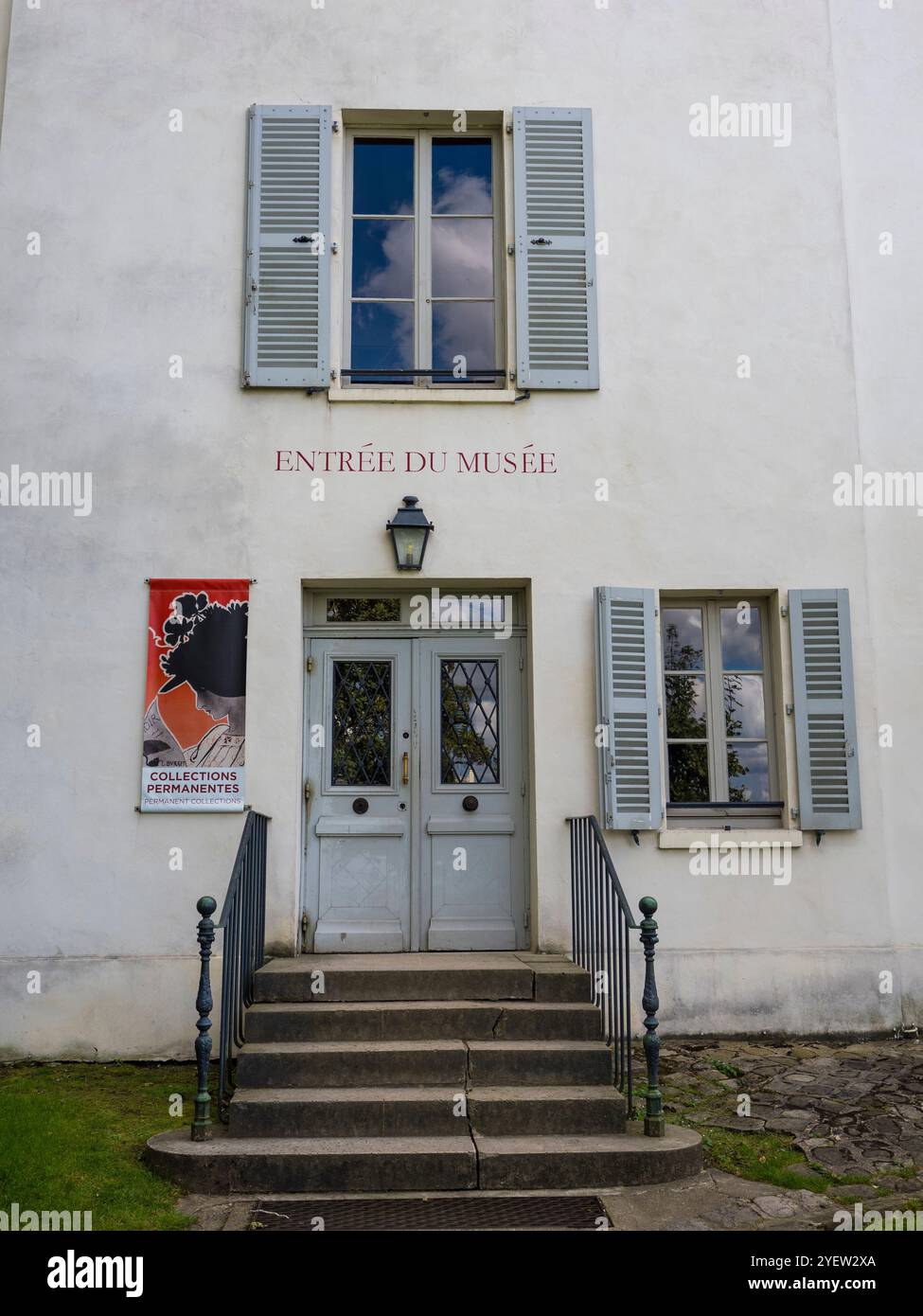 Entrée du Musée, entrée du bâtiment principal, Musée de Montmartre, Montmartre, Paris, France, Europe, UE. Banque D'Images