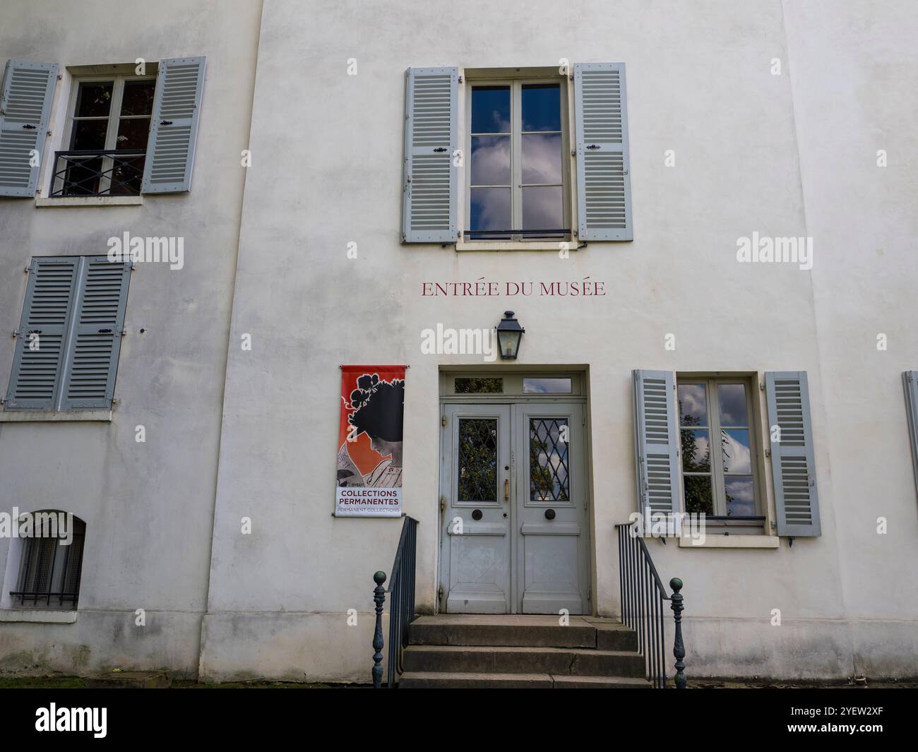 Entrée du Musée, entrée du bâtiment principal, Musée de Montmartre, Montmartre, Paris, France, Europe, UE. Banque D'Images