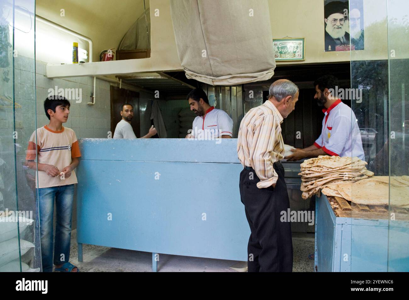 Iran. Yazd. Boulangerie Banque D'Images