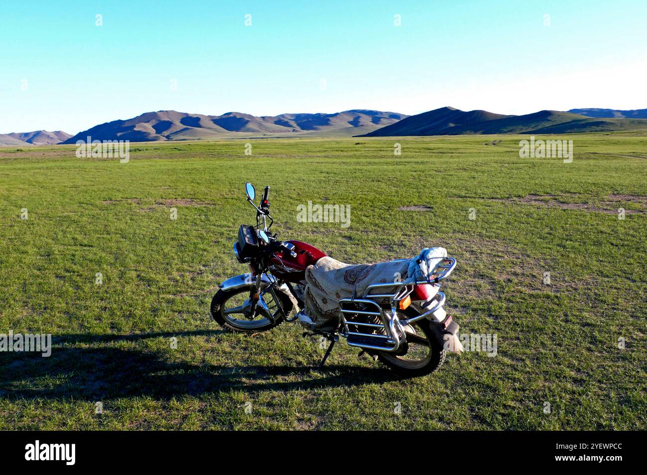 Moto. Gun Galuut. Mongolie Banque D'Images