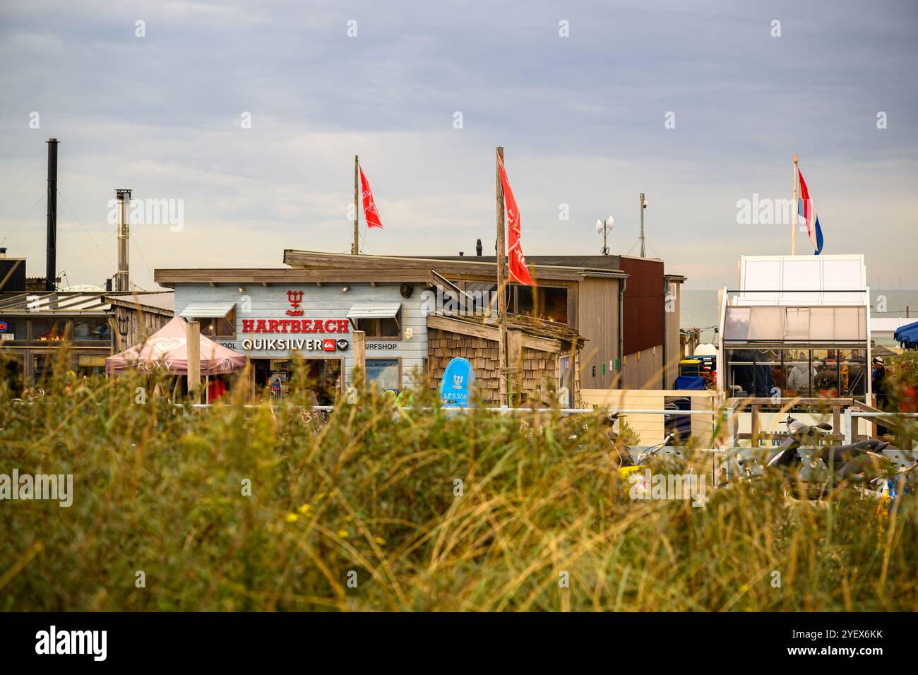 Animation estivale en bord de mer à Scheveningen, la Haye, pays-Bas Banque D'Images
