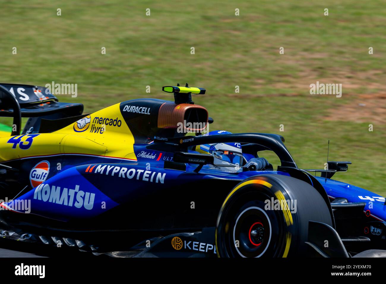 Interlagos, Brasilien. 08 juin 2024. 1er novembre 2024, Autodromo Jose Carlos Pace, Interlagos, FORMULE 1 LENOVO GRANDE PREMIO DE SAO PAULO 2024, sur la photo Franco Colapinto (ARG), Williams Racing Credit : dpa/Alamy Live News Credit : dpa Picture alliance/Alamy Live News Banque D'Images